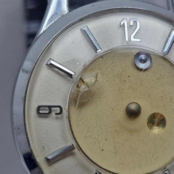 Mens Vintage Polaris Mystery Dial 1960s Manual Wind Watch Runs Read Description - Picture 6 of 16